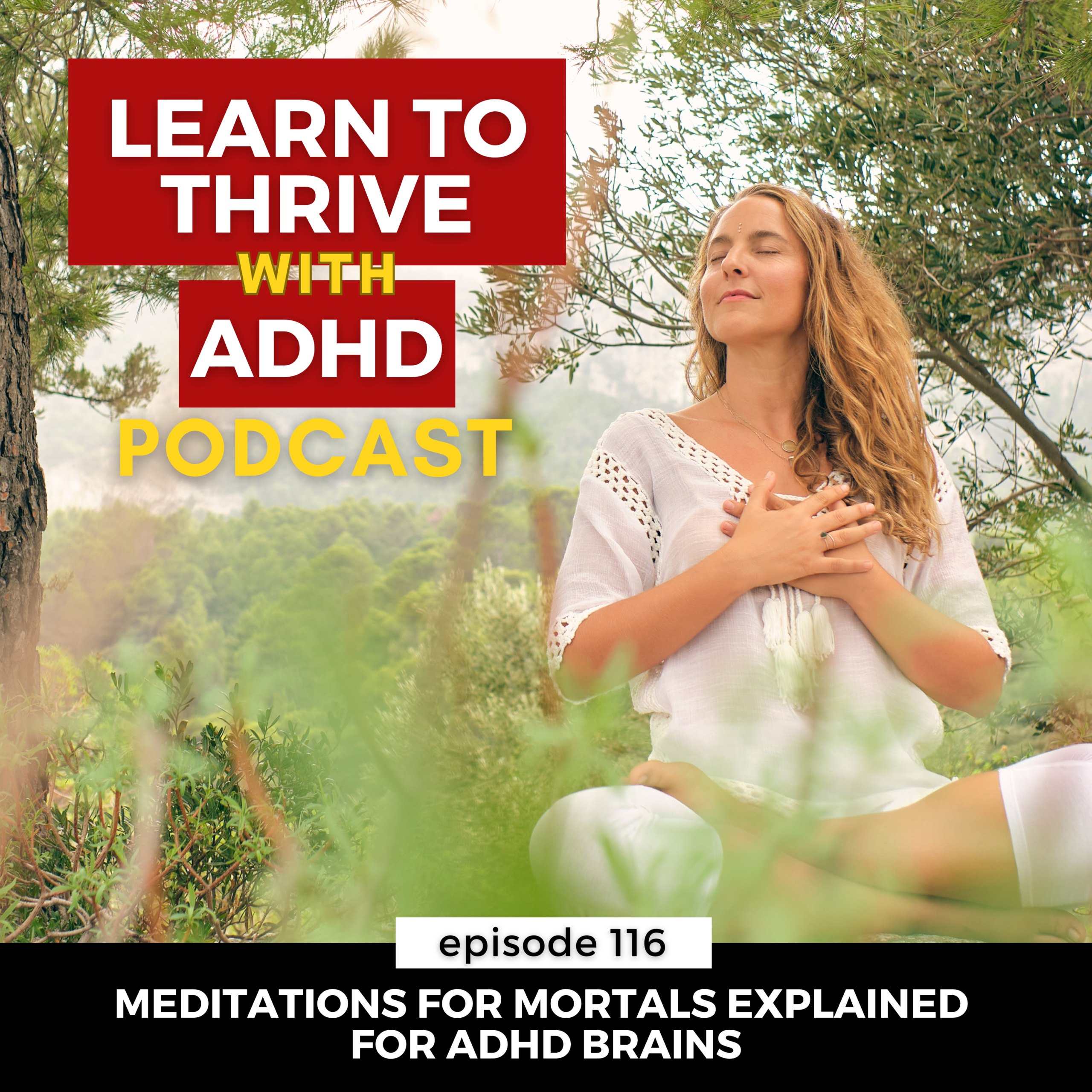 woman relaxing peacefully, representing letting go of perfection with ADHD