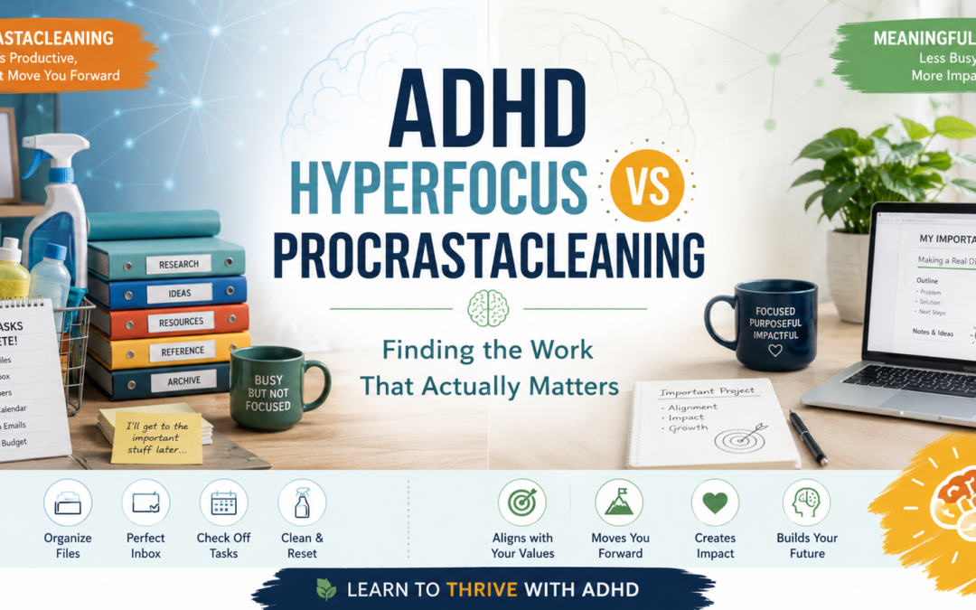 ADHD Hyperfocus vs Procrastacleaning: Finding the Work That Actually Matters
