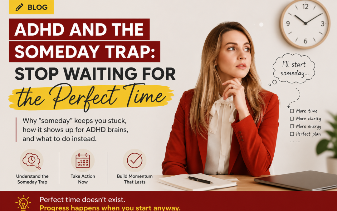 The ADHD Someday Trap: Why “Later” Is Costing You More Than You Think