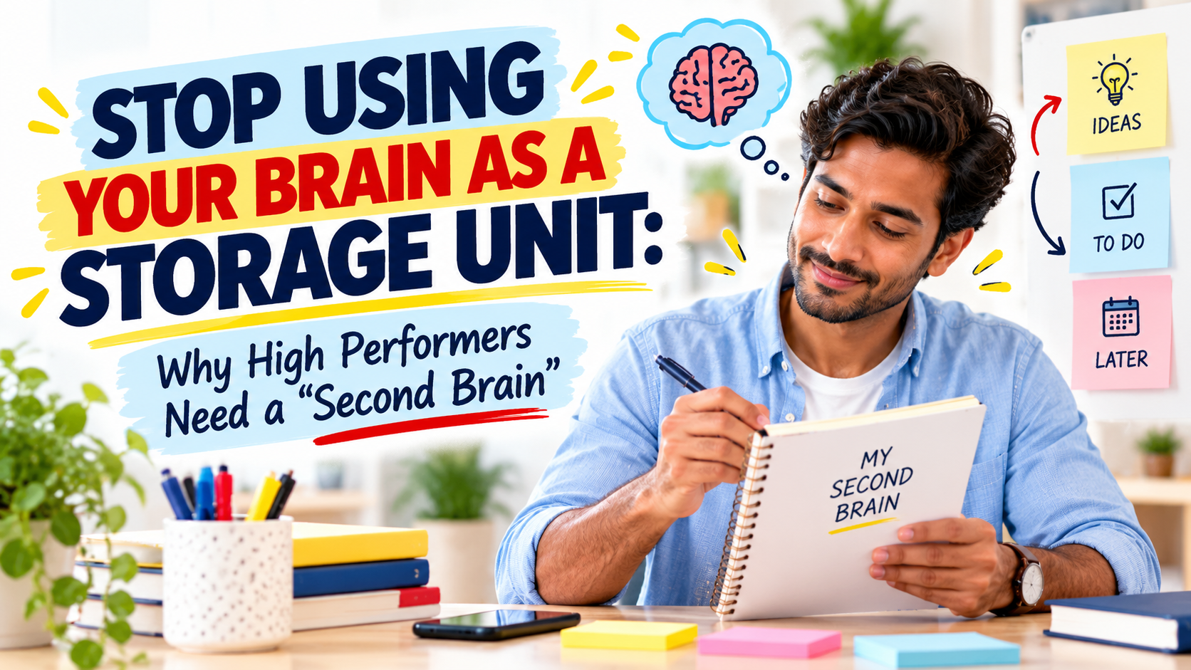 Stop using your brain as a storage unit: why high performers need a second brain.