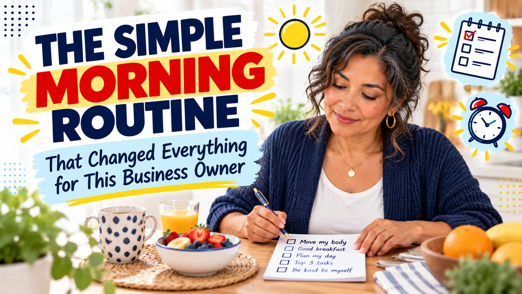 The simple morning routine that changed everything for this business owner.