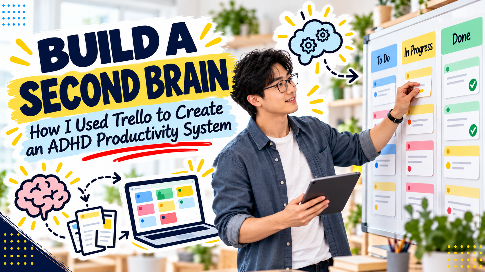 How I used Trello to build a second brain: a game-changing ADHD productivity system.