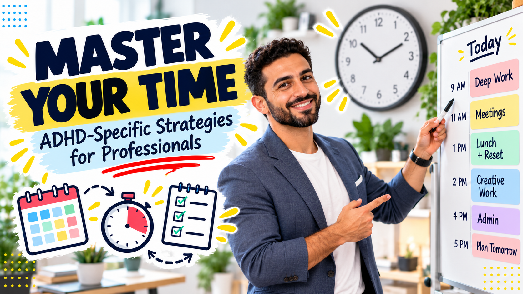 Master your time: ADHD-specific strategies for professionals.